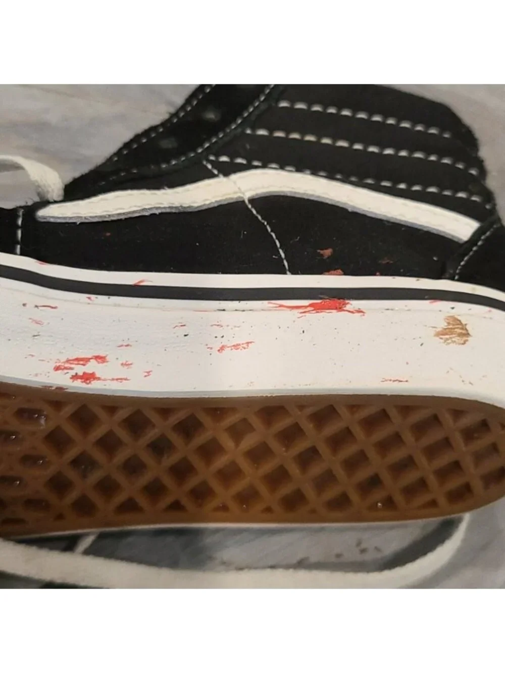 Vans old skool high top sneakers / runners blk & wht